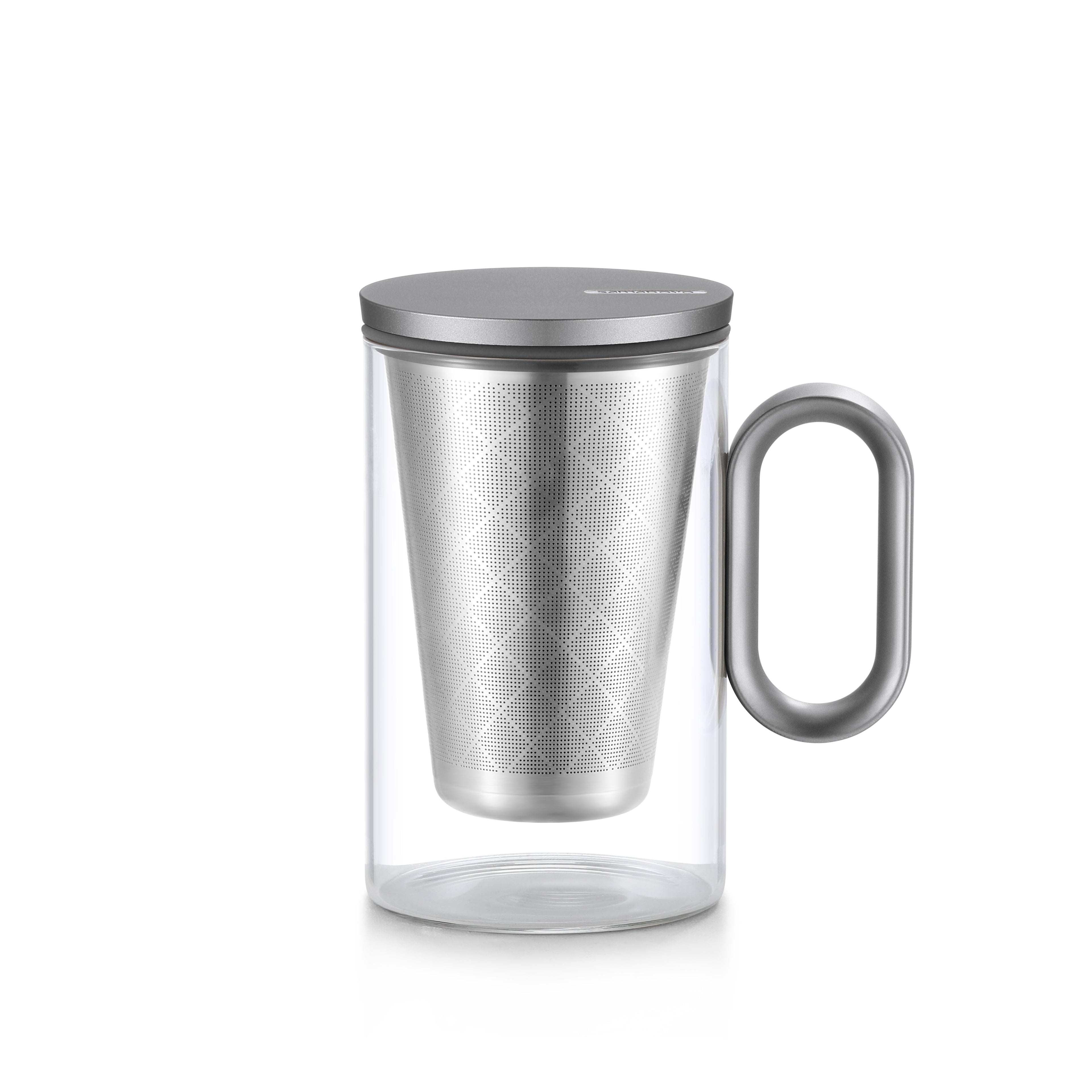 Octagon Silver tea cup (500 ml)