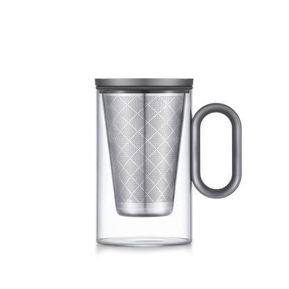 Octagon Silver tea cup (500 ml)